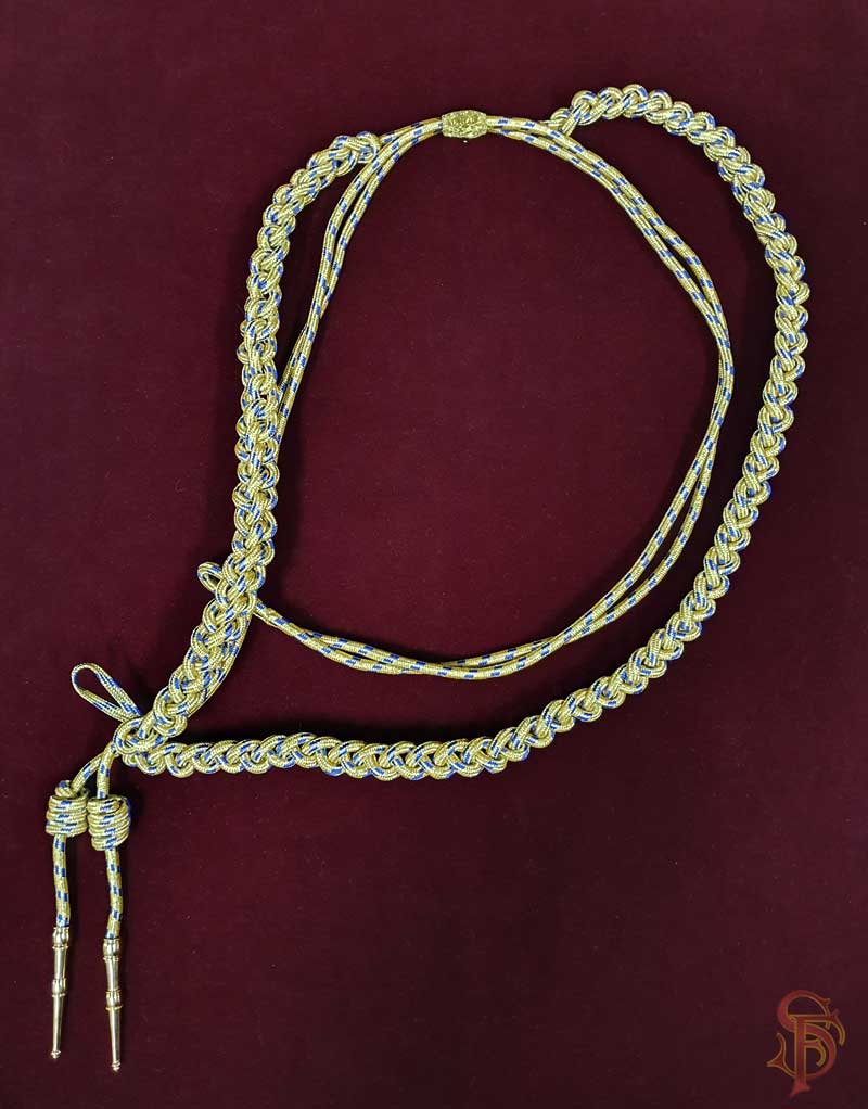 Metallic Gold Aiguillette, shoulder accoutrement